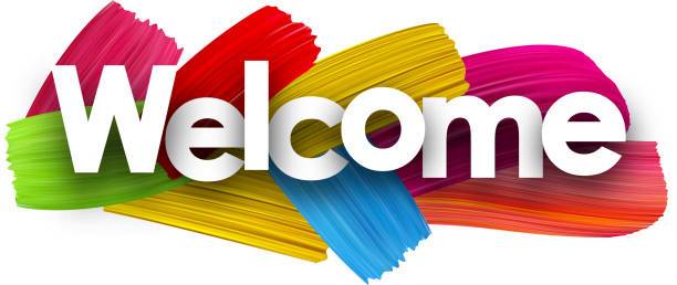 Welcome colorful image