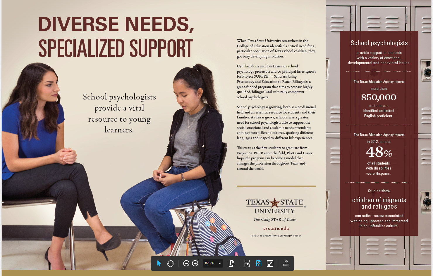 Diverse Needs, Specialized Support TxMonthly Lasser Article