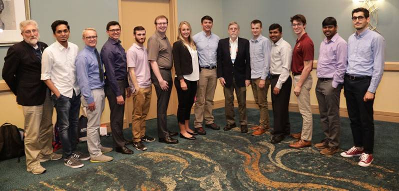 Texas State University Students recieving Leadership AWARD at 2018