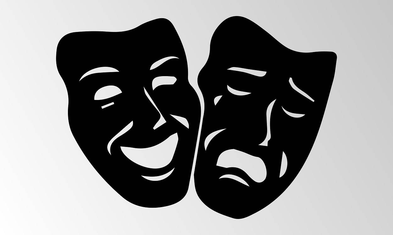 Tragedy and Comedy Greek masks.