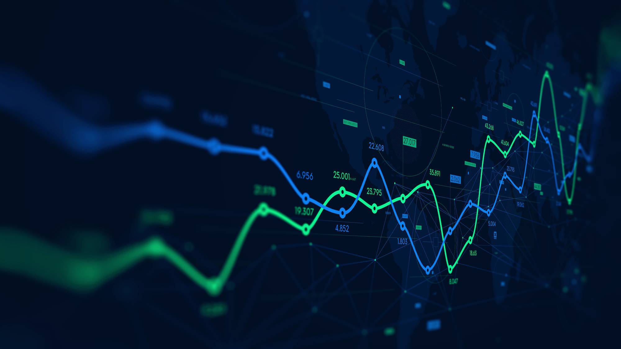 graphic of finance data