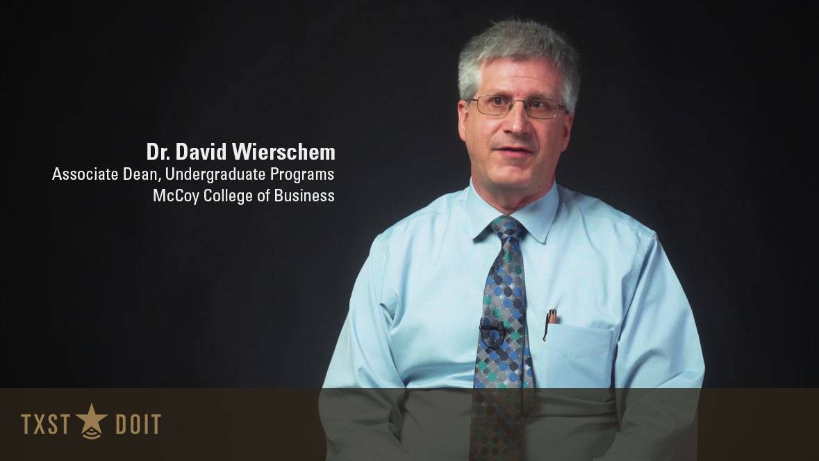 LMS Advisory Committee and faculty member, Dr. David Wierschem discusses his role on the commitee and goals of finding a new Learning Managment System. This is the full interview with Dr. Wierschem.