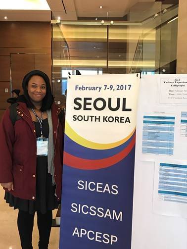 Nikole Smith at the Seoul International Conference on Social Sciences and Management in Seoul, South Korea