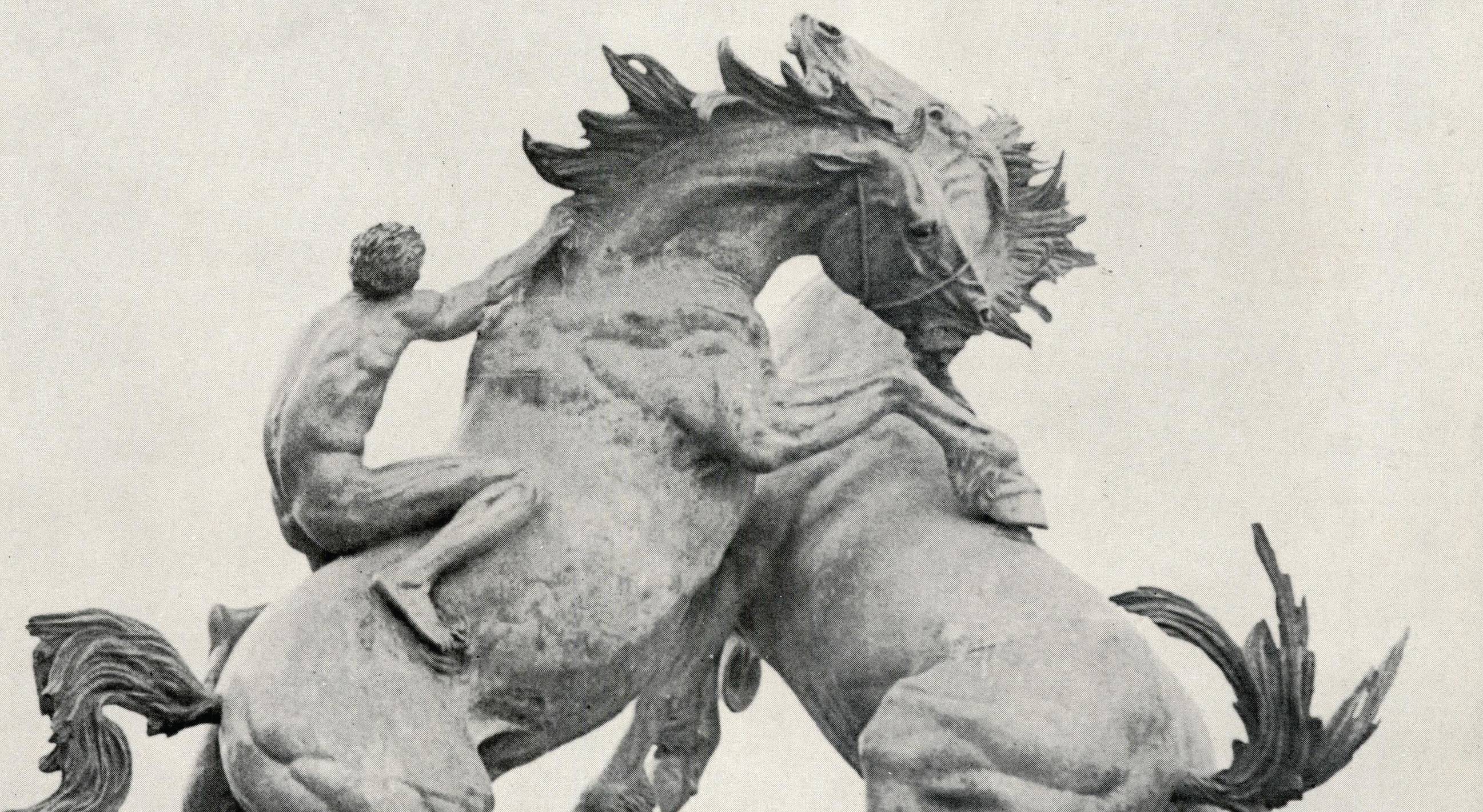the fighting stallions statue