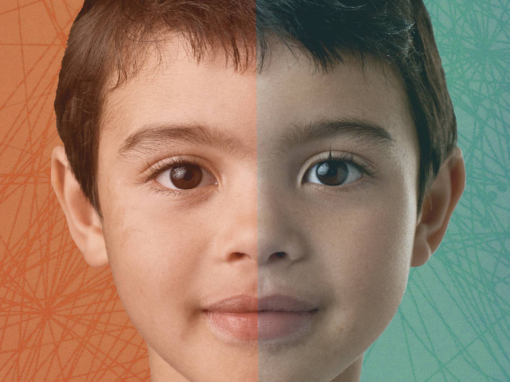 photo illustration child of two worlds