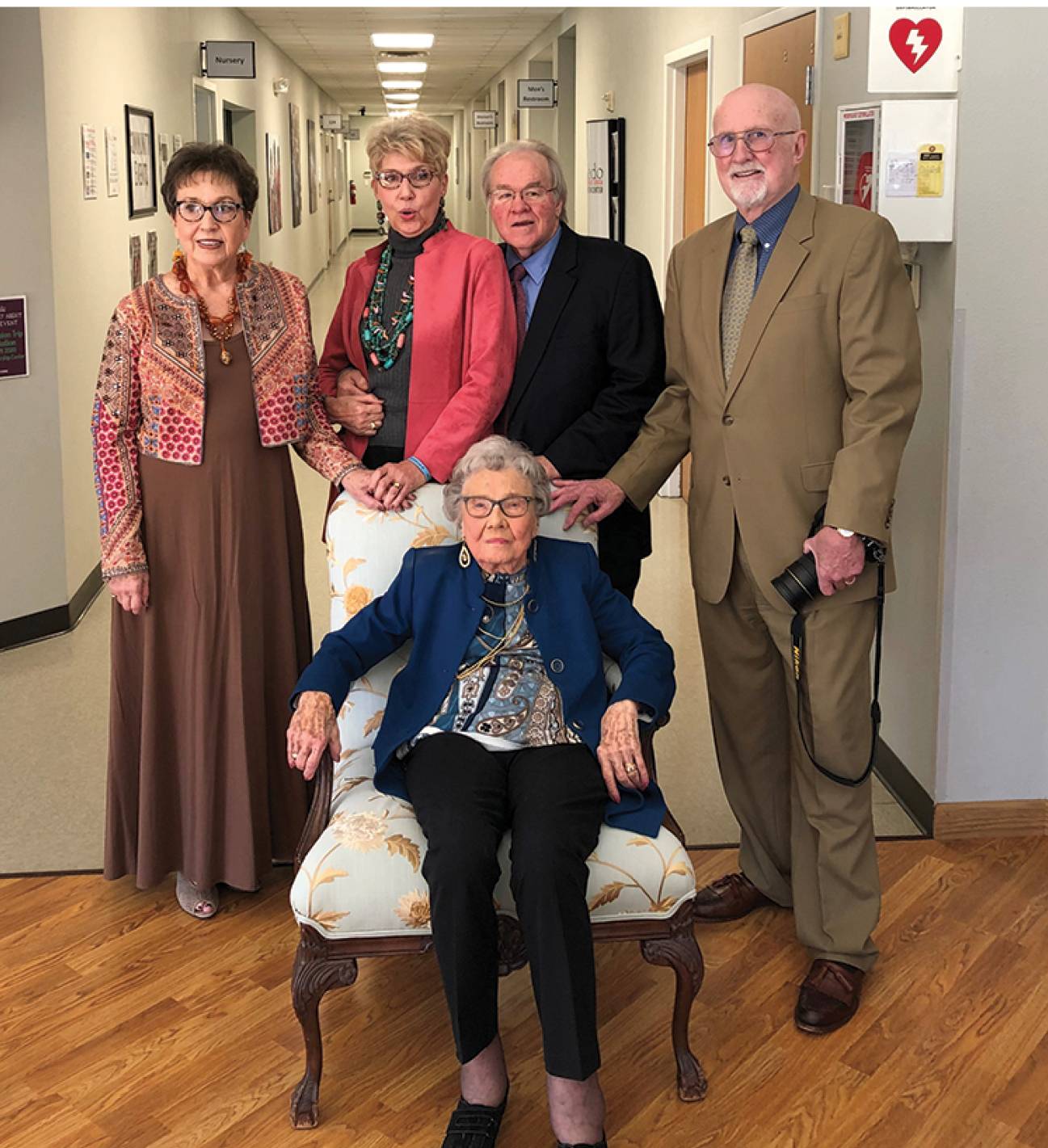 group of older people smiling