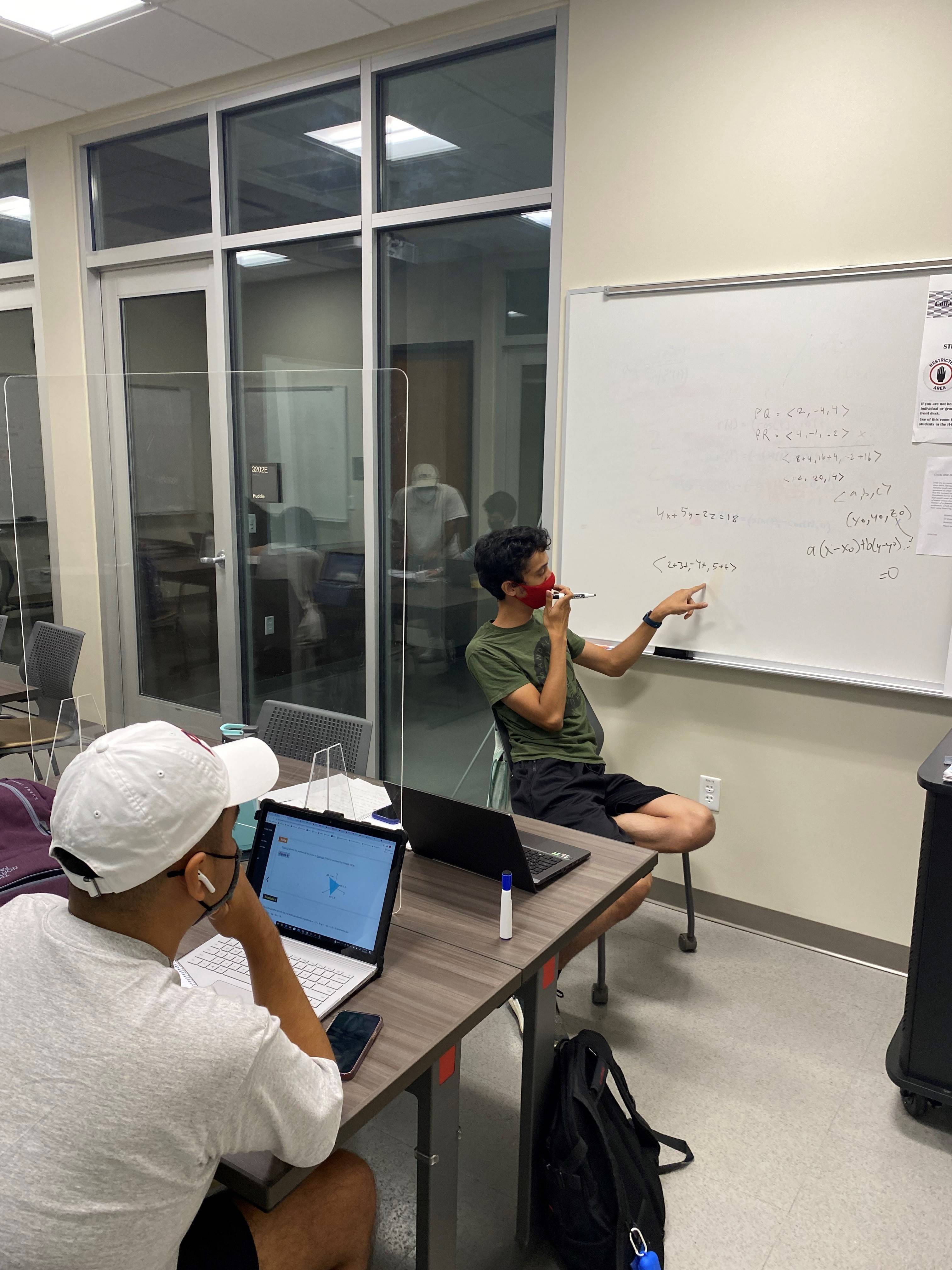 Students in tutoring center