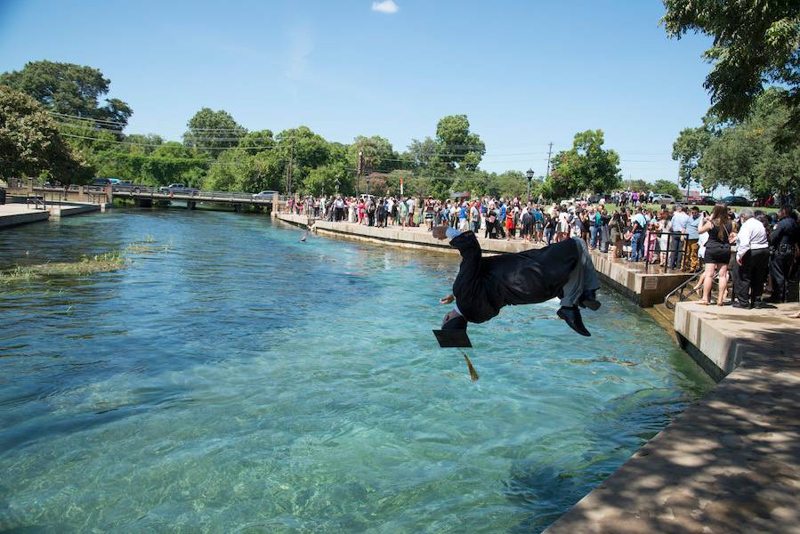 River Jump : Texas State University : Texas State University