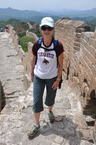 Honors Desn Dr. Heather Galloway in China