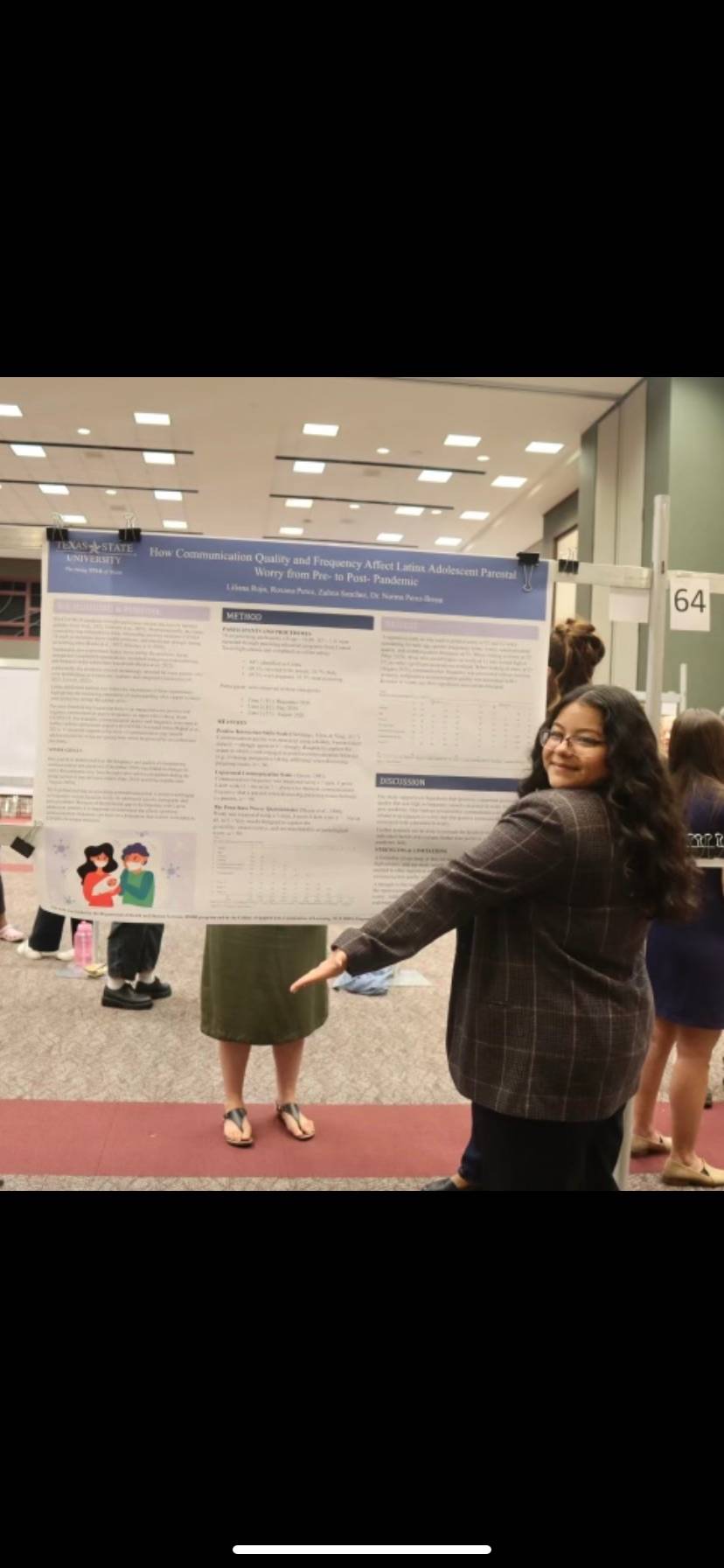 URC 3rd place poster co-winner Liliana Rojo