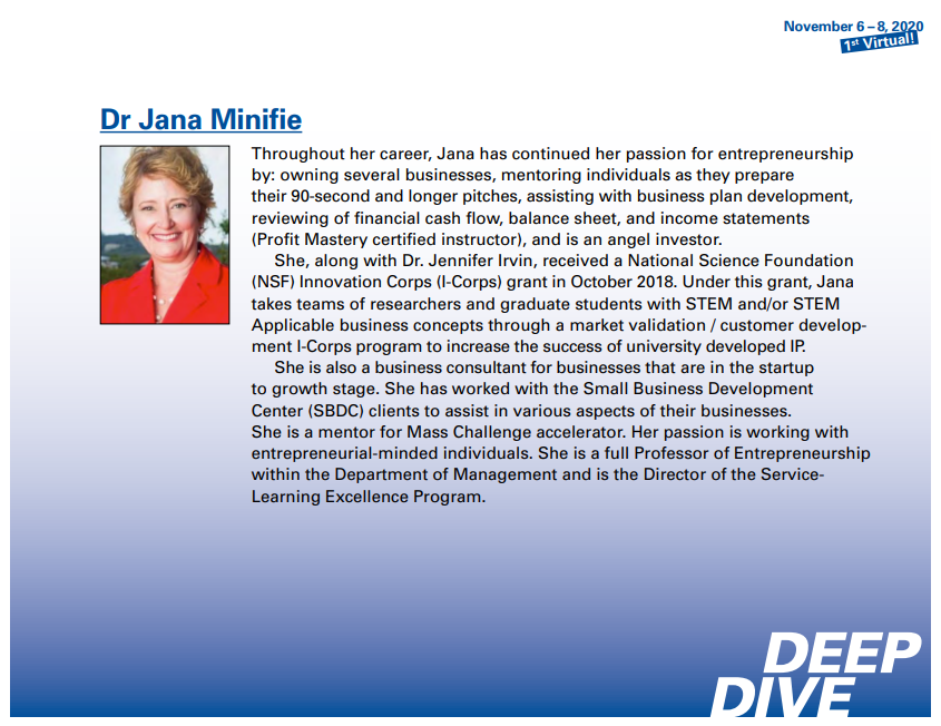 Jana Minifie Panelist profile
