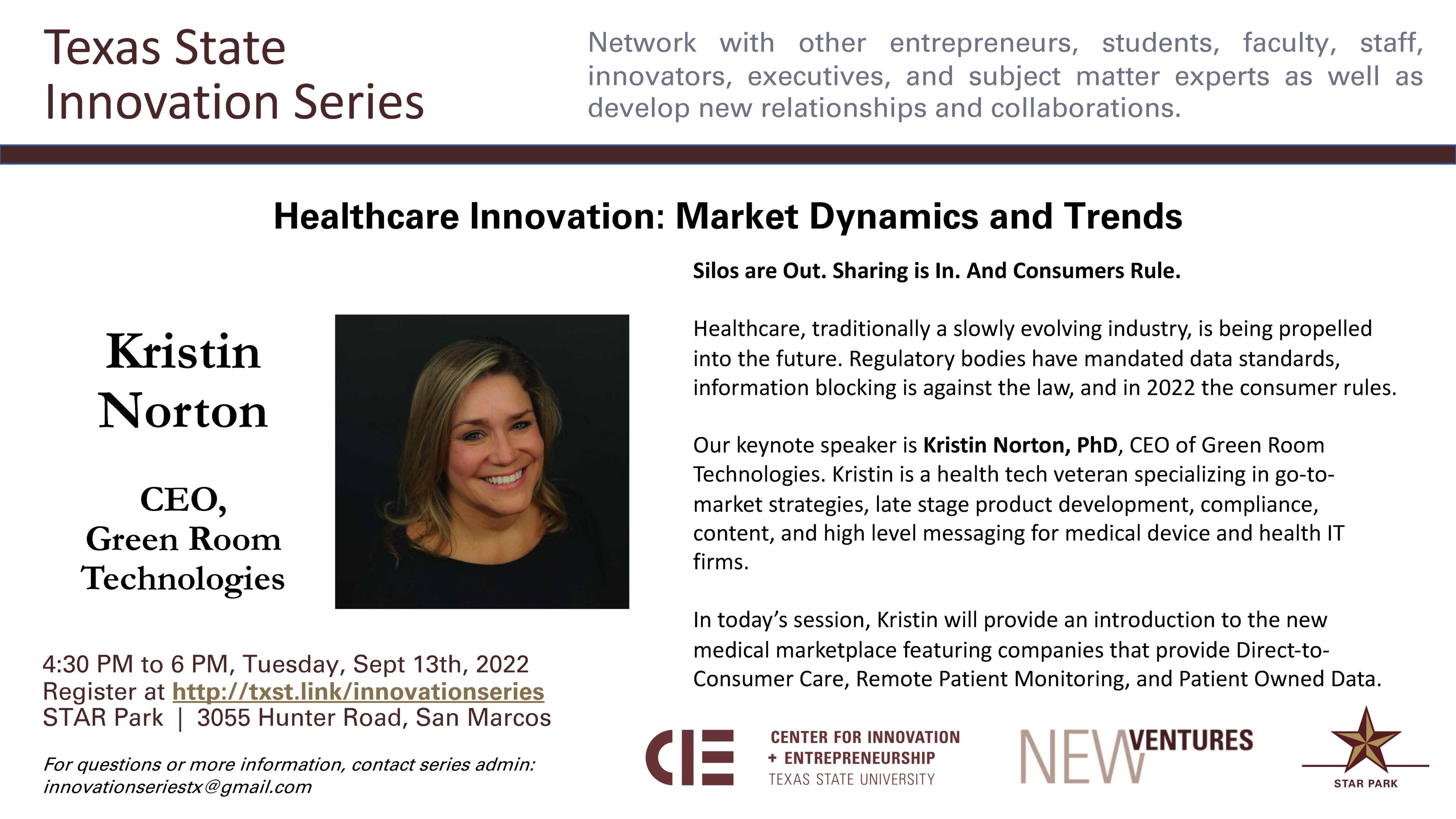 Kristin Norton:  Innovation Series