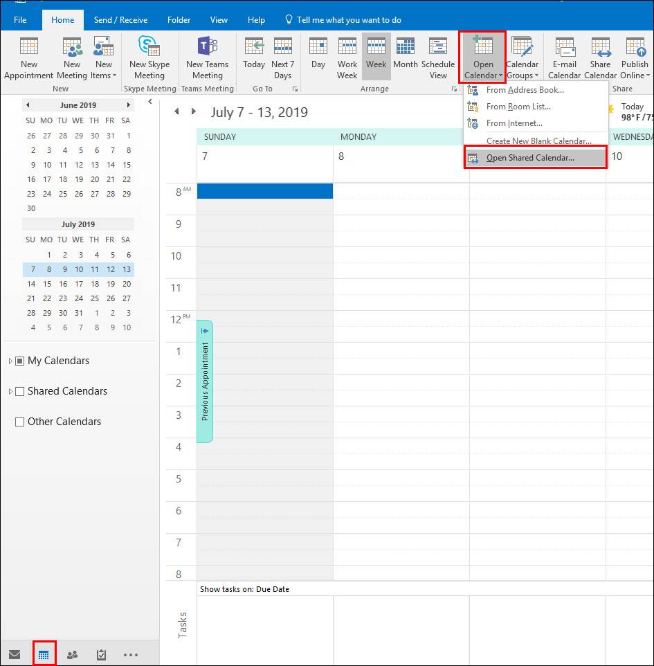 How To Access A Shared Calendar In Outlook - Deana Clementina