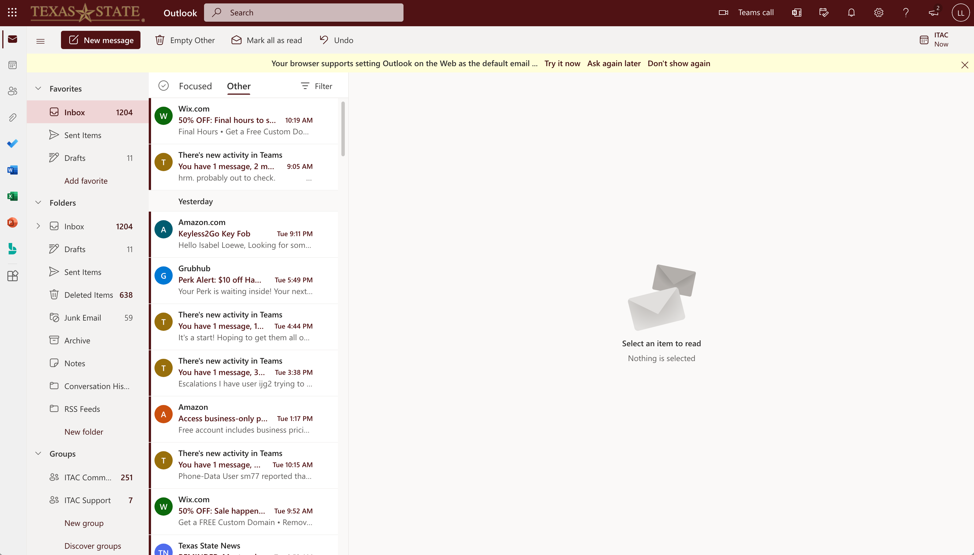 How to Setup Your TXST Email : IT Assistance Center : Texas State ...