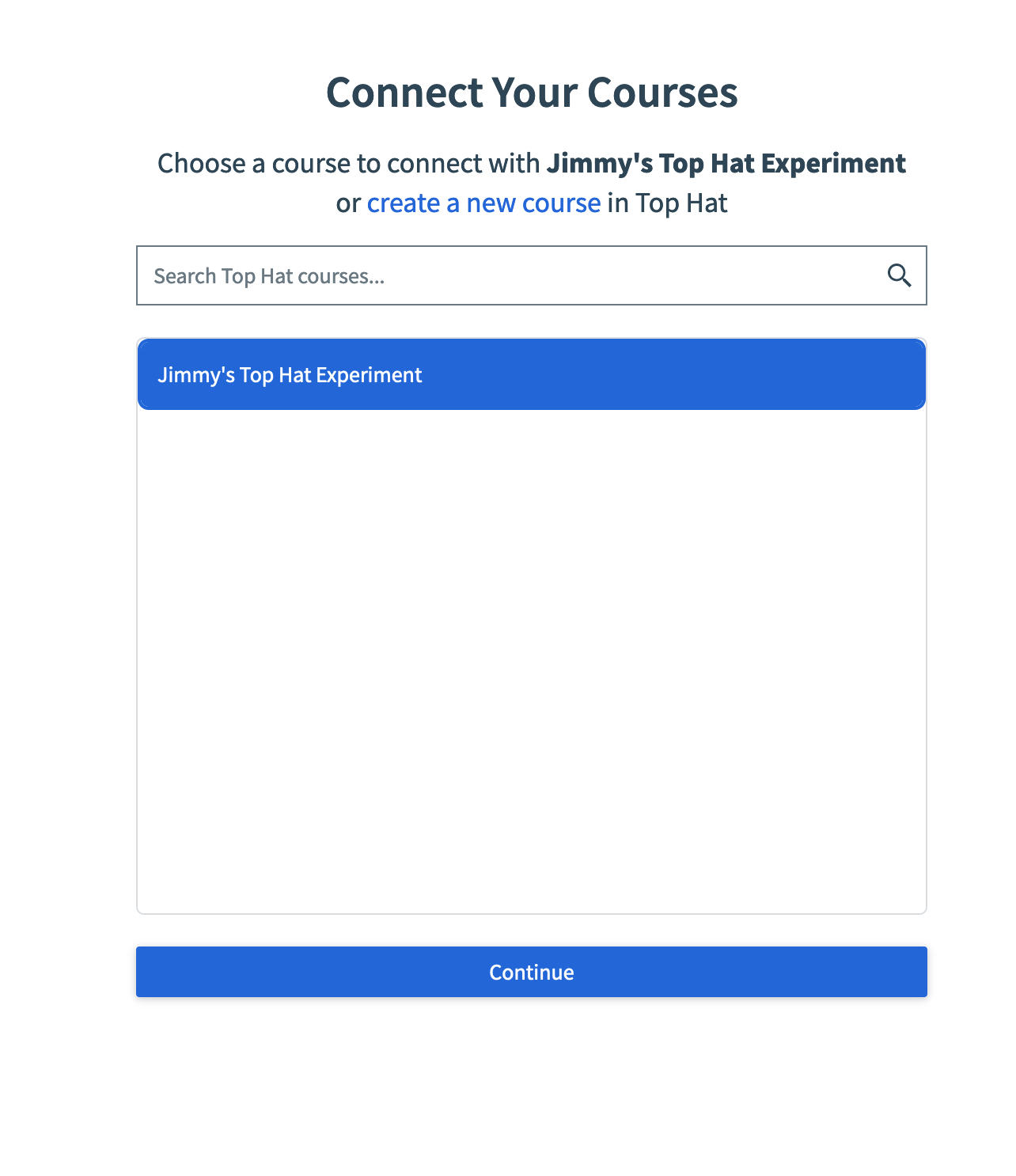 Connect your Course