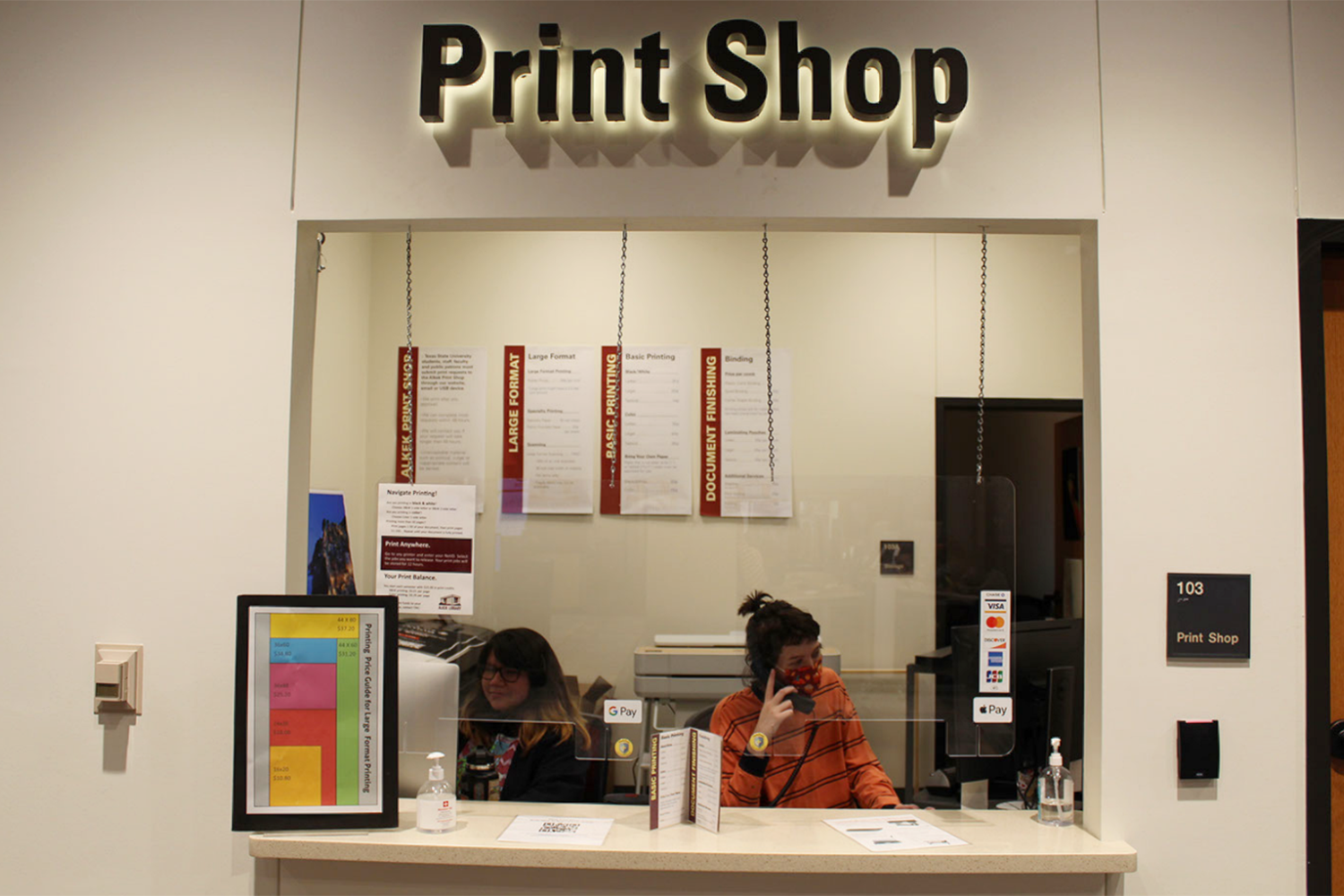 Print Shop Counter