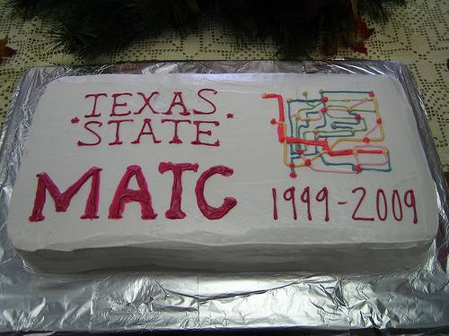 MATC program alumni reunion cake, 1999-2009