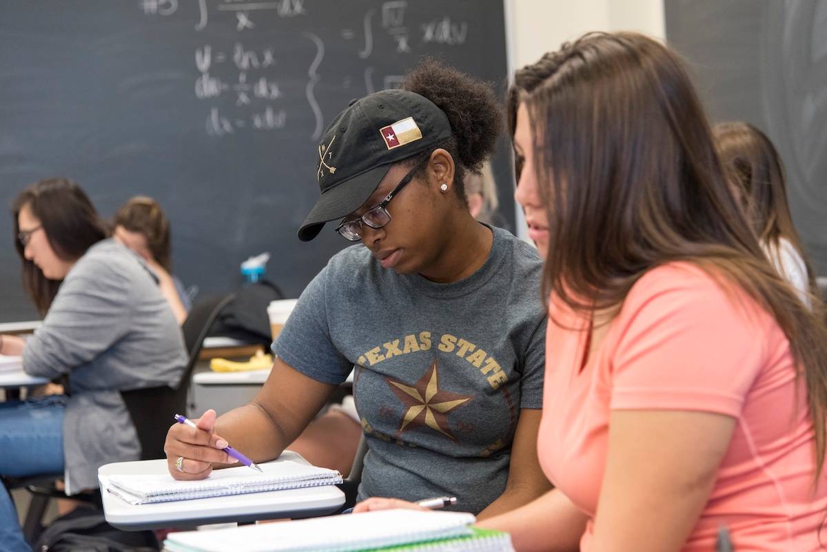 students in class