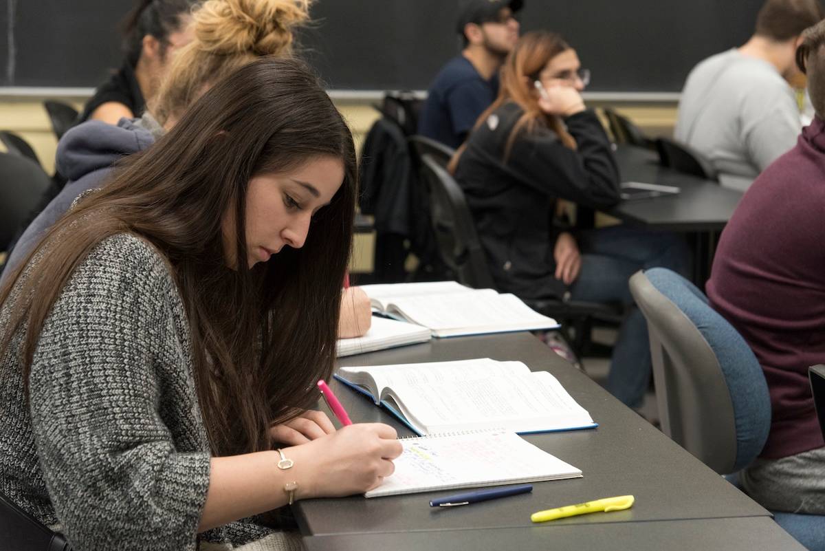 students in class