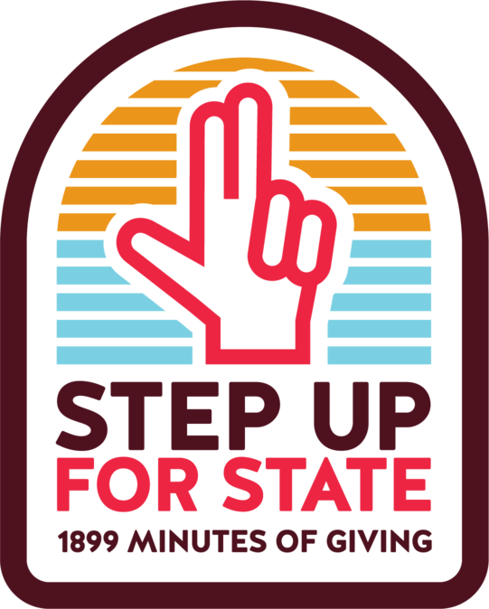 Marketing image of Step Up for State giving campaign