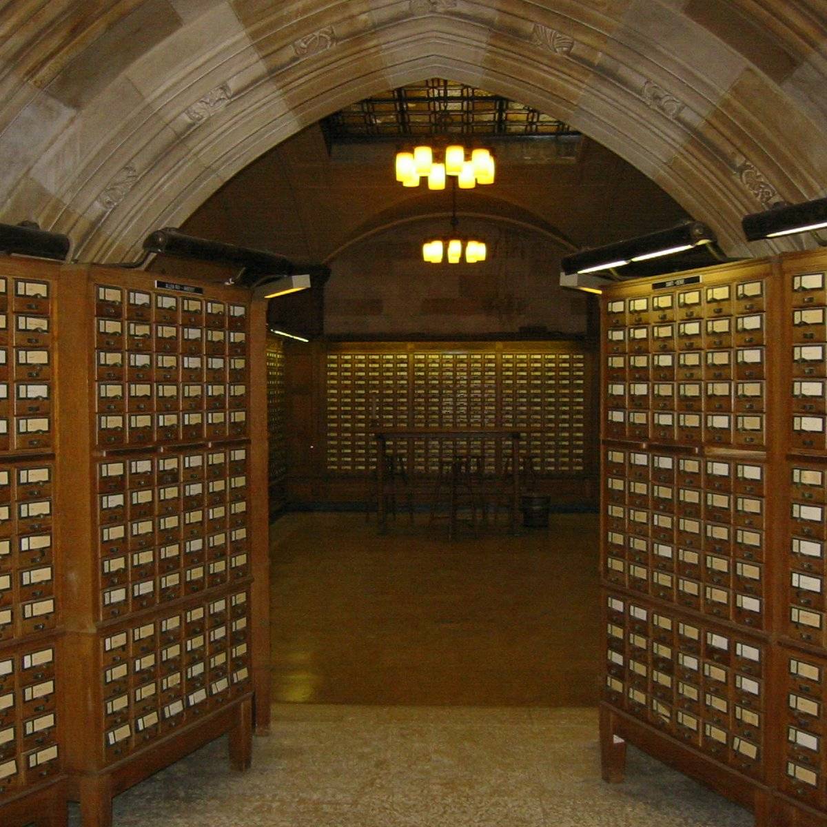 Yale University Library card catalog collection