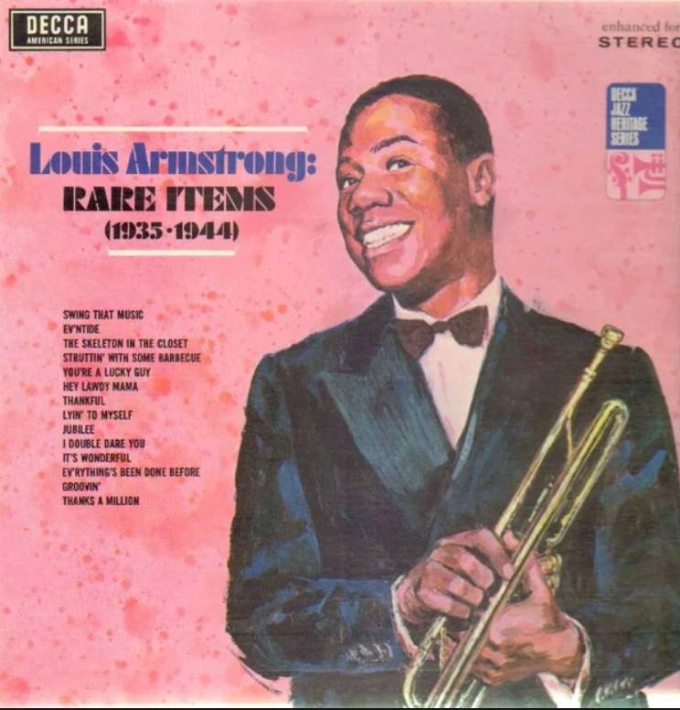Louis Armstrong "Rare Items" album cover