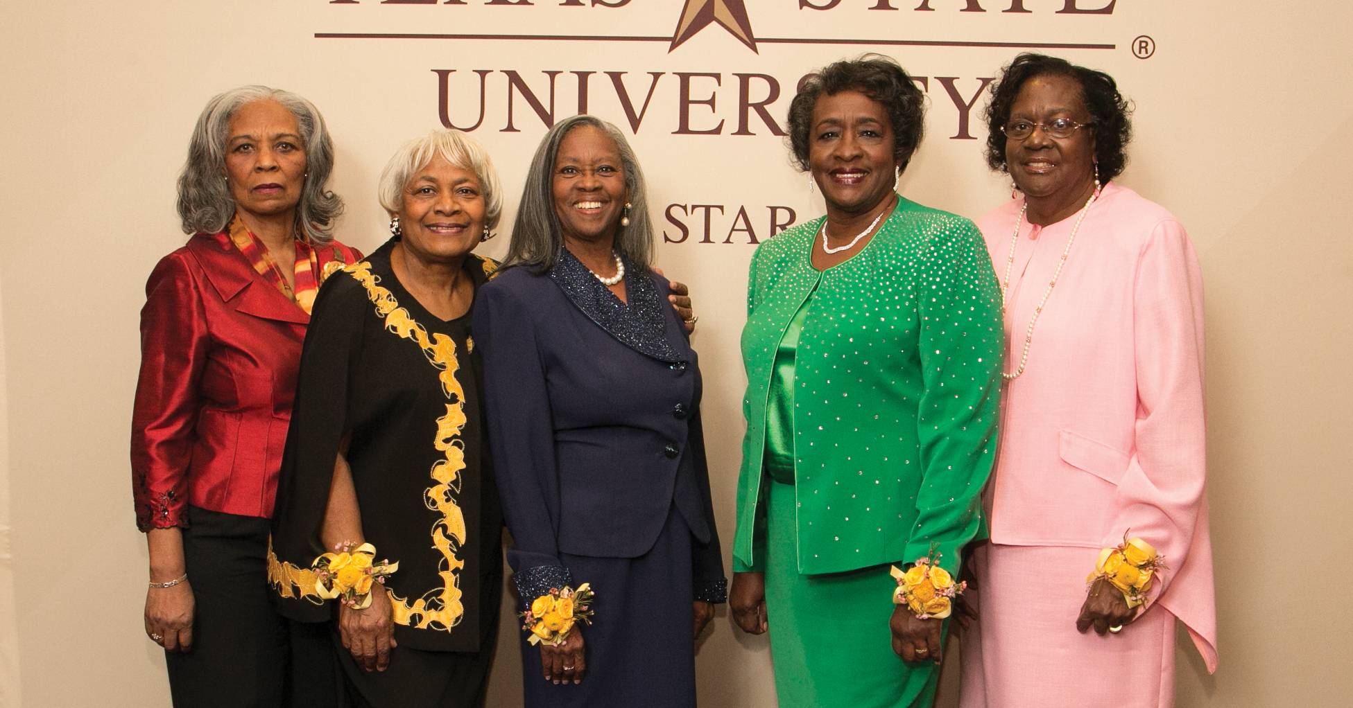 group photo of five Black women
