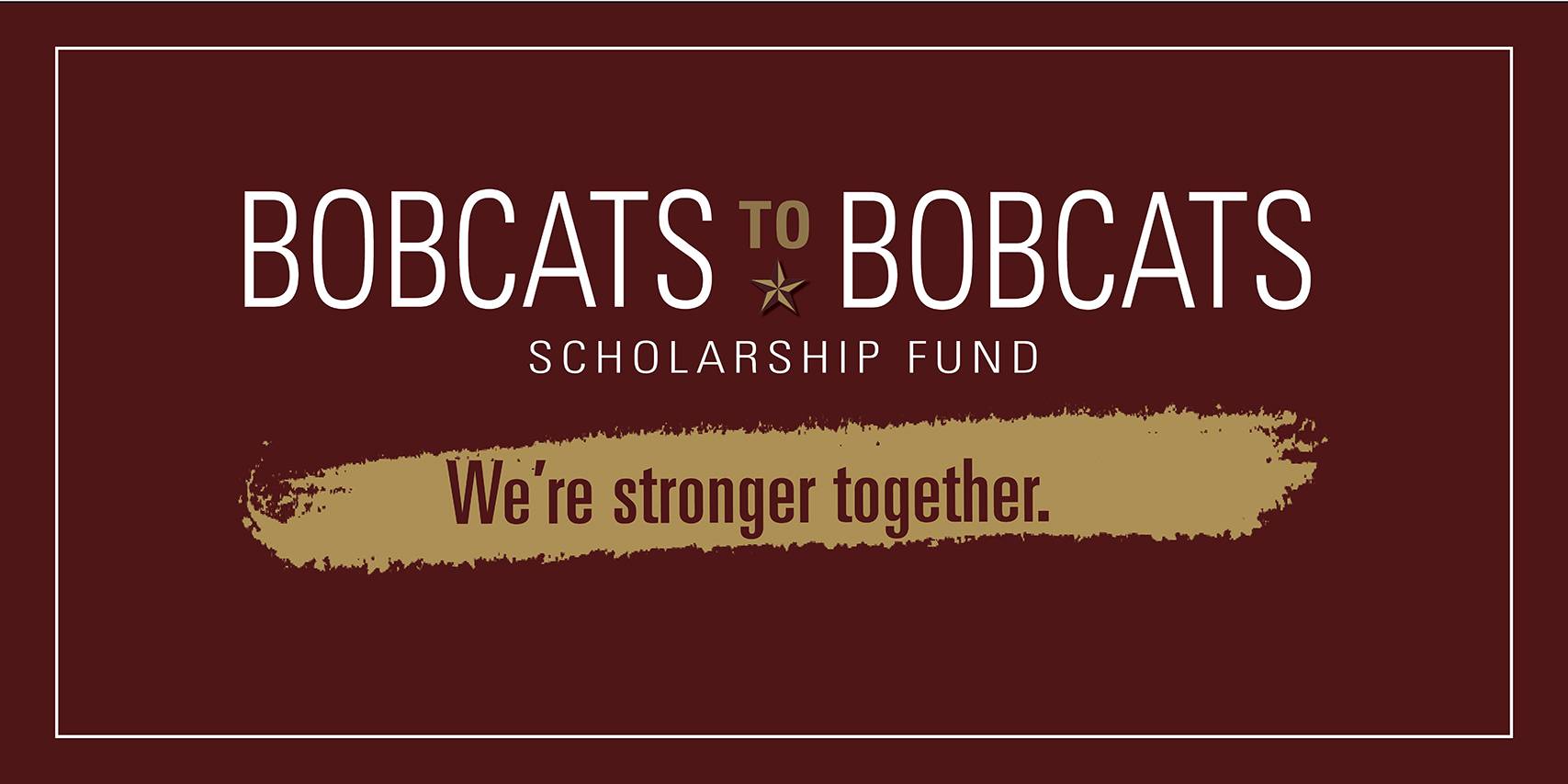 bobcats to bobcats scholarship logo
