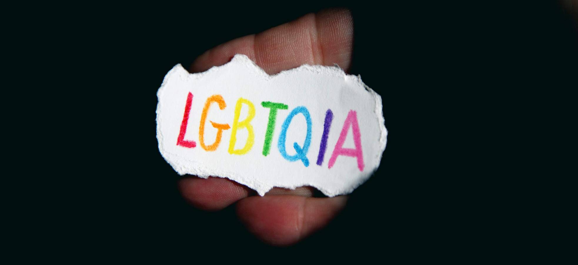 lgbtq written on a piece of paper