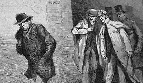 jack the ripper illustration from 1888 newspaper