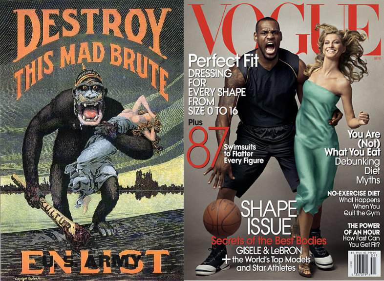 wwI war poster and cover of vogue magazine