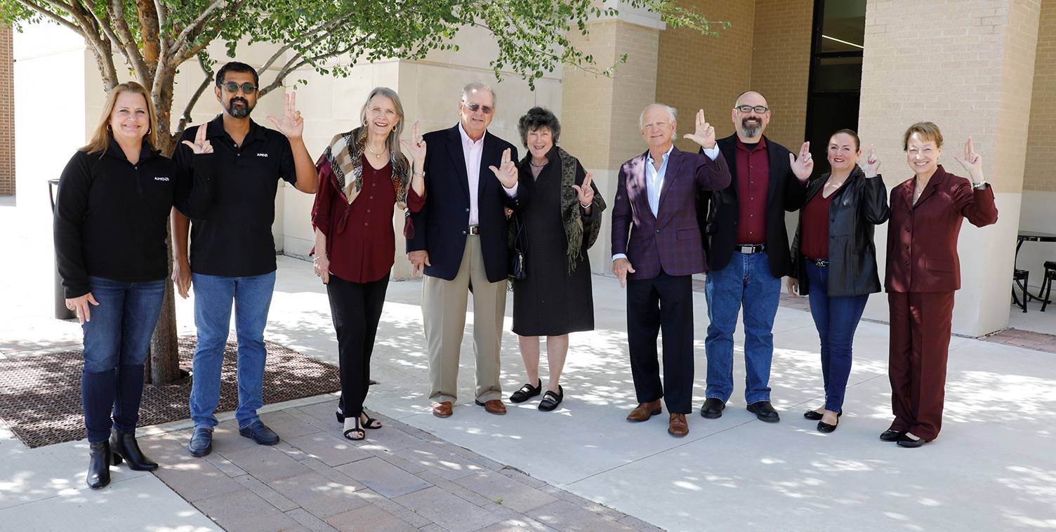 txst heroes with president trauth