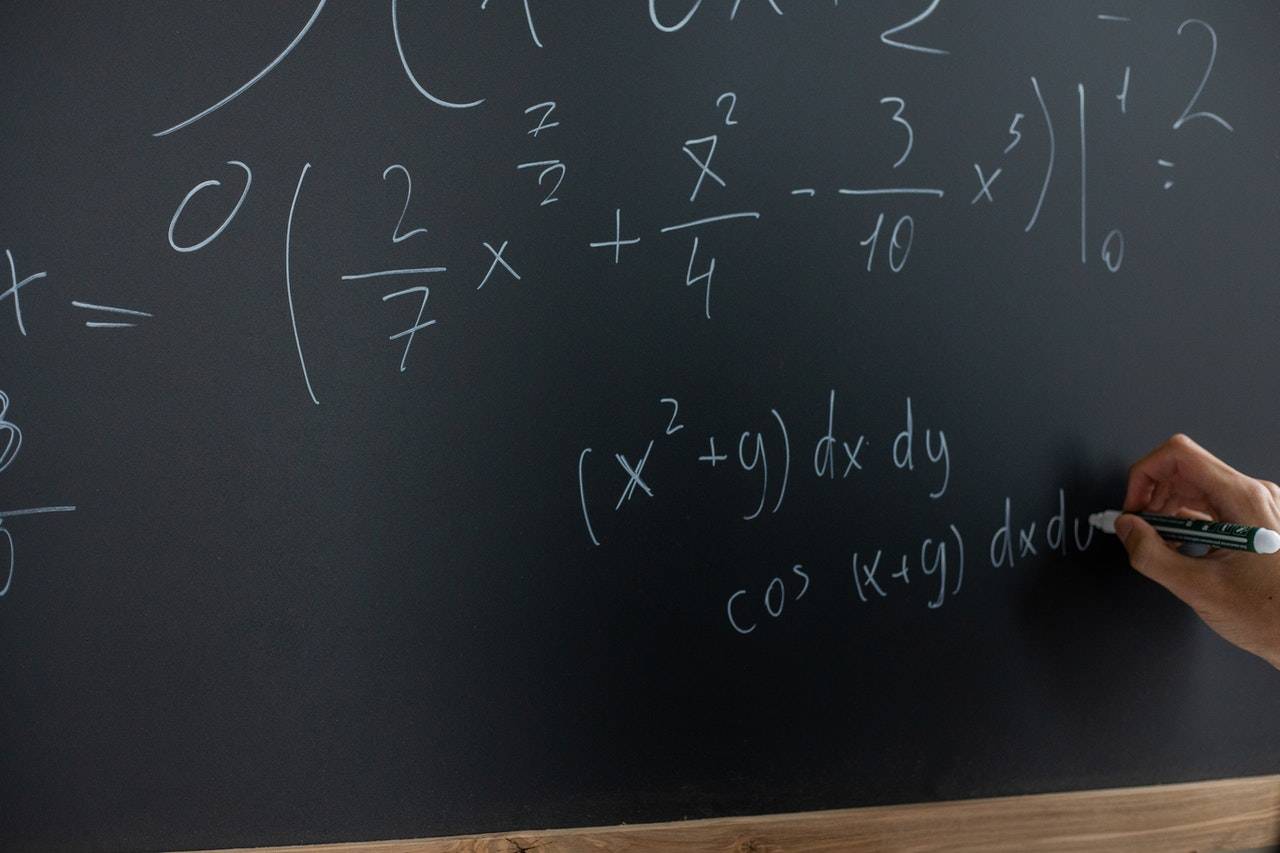 math on chalkboard