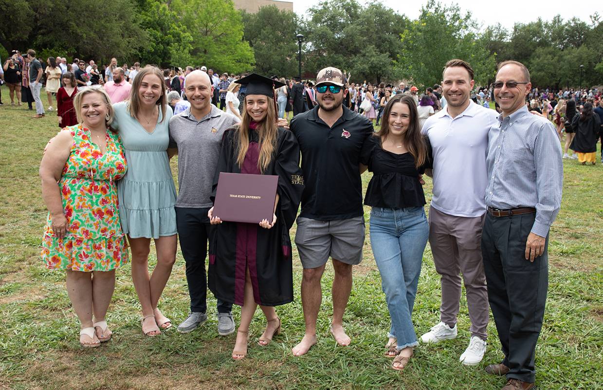 GRADUATE AND FAMILY