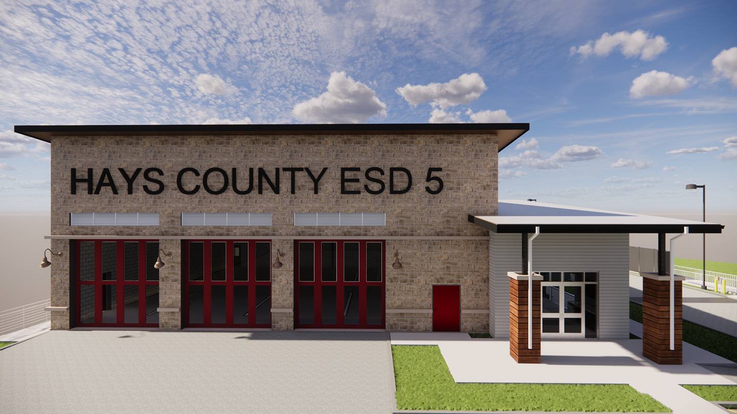 digital rendering of a fire station