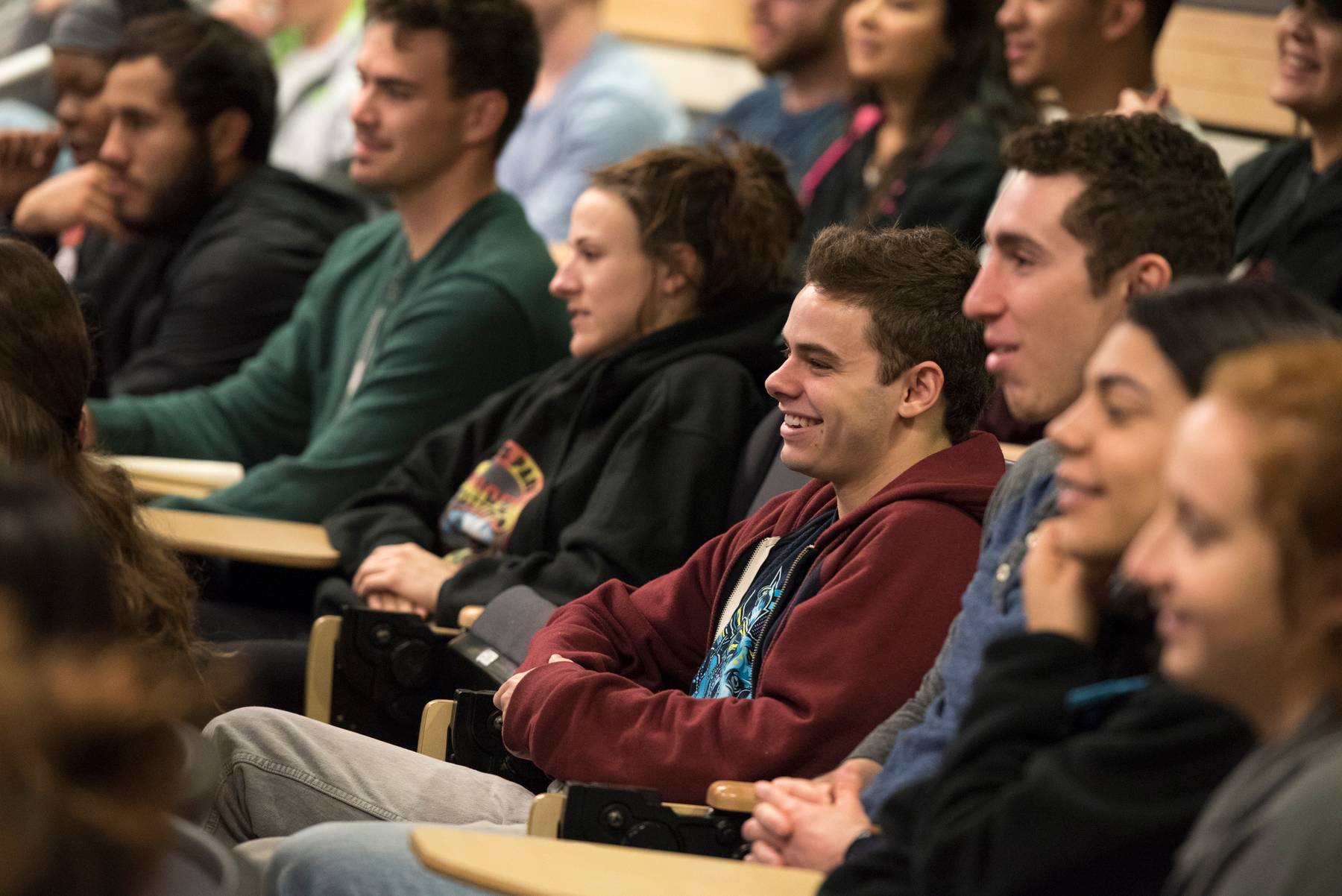 photo of students listening to a lecture