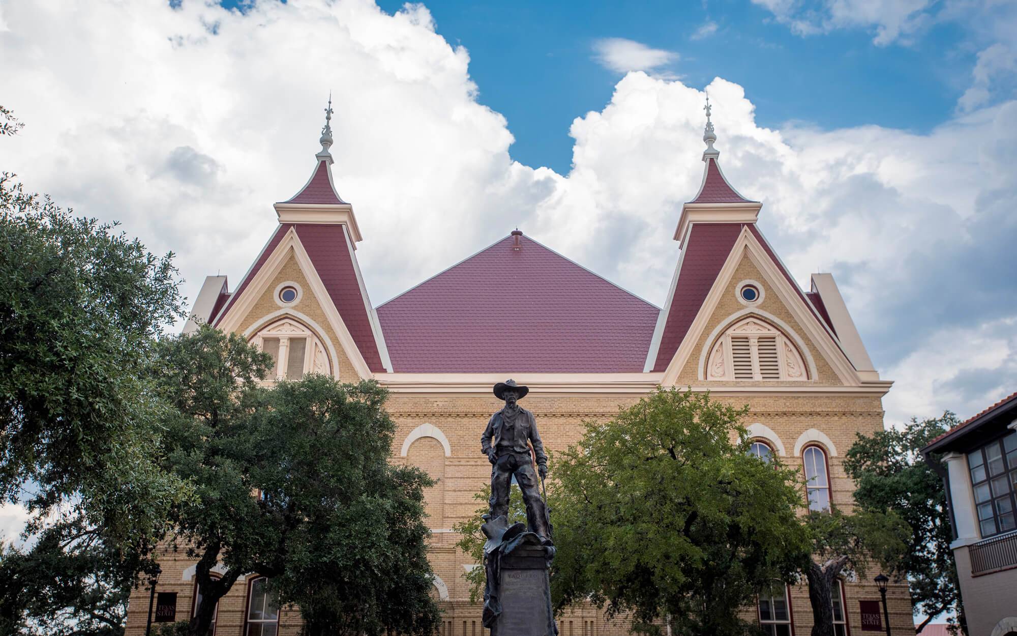 Vaquero Statue by Old Main