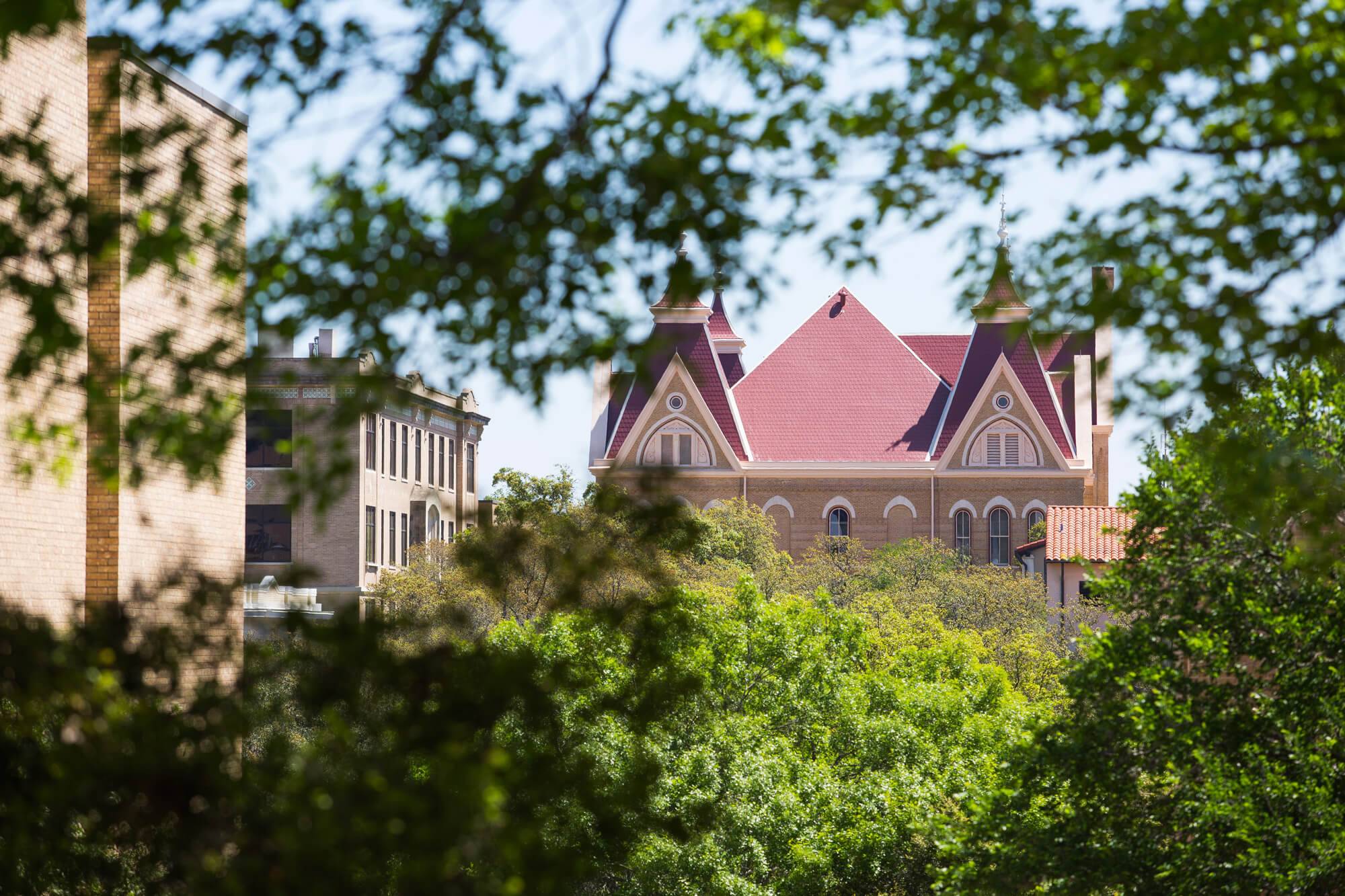 Old Main Through the Trees