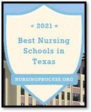 2021 Best Nursing Schools in Texas Badge