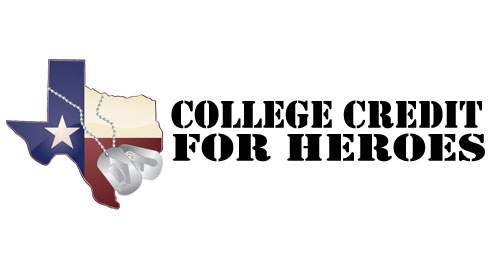 college credit for heroes logo, texas on the left