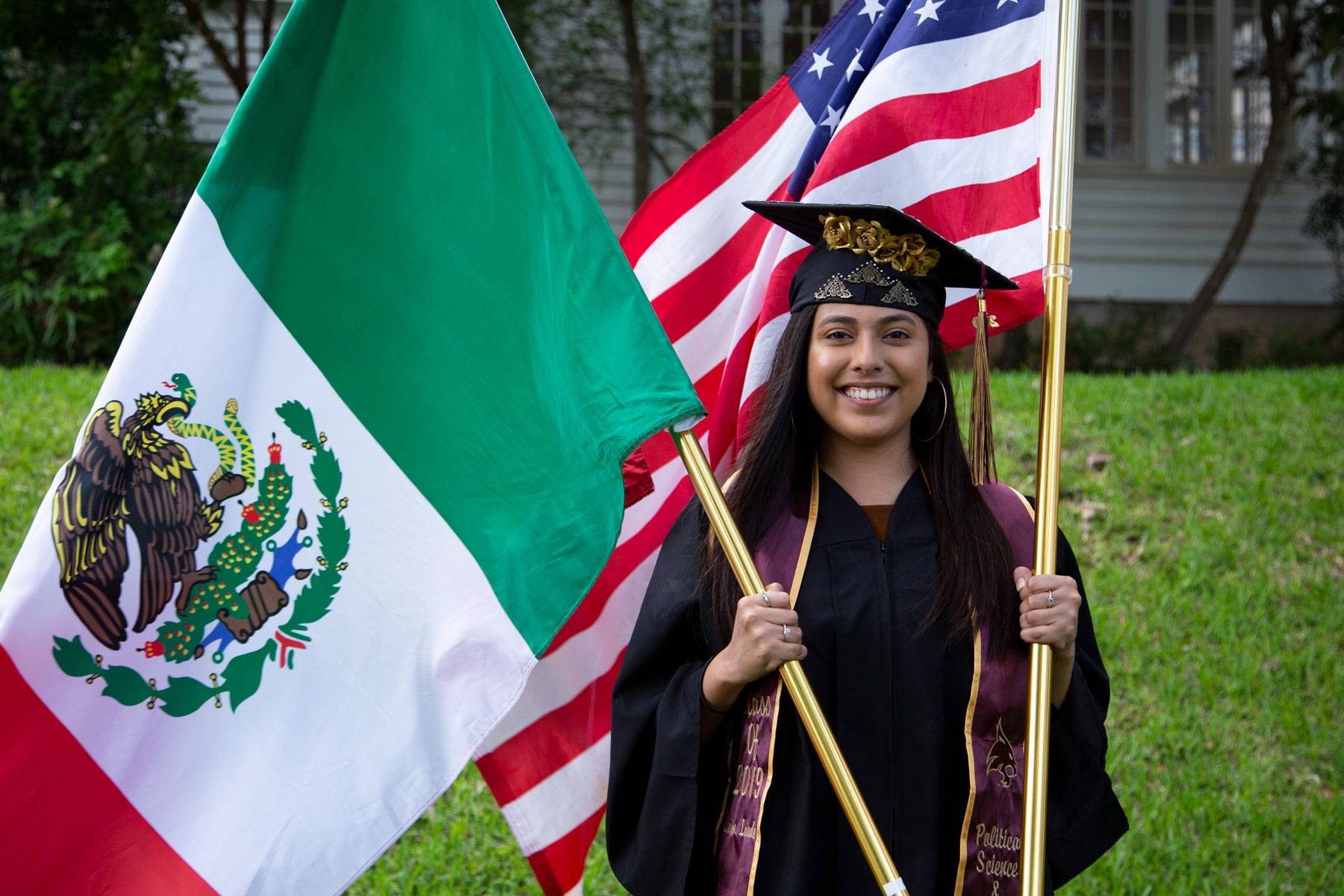 international students gather at a celebration