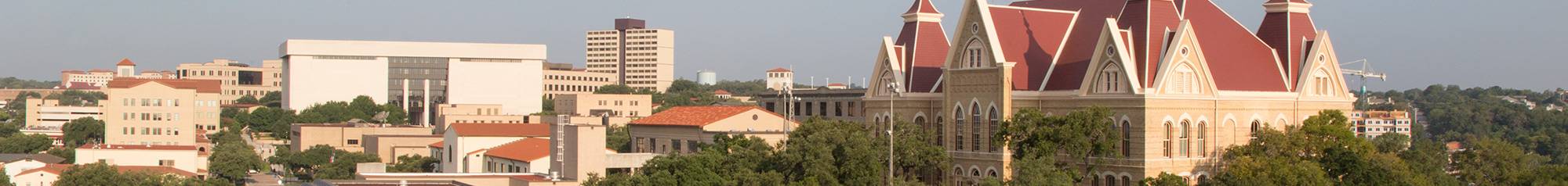Texas State Campus skyline