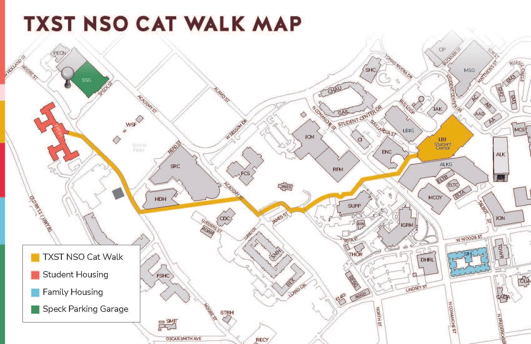 Cover of 2023 Texas State New Student Orientation schedule