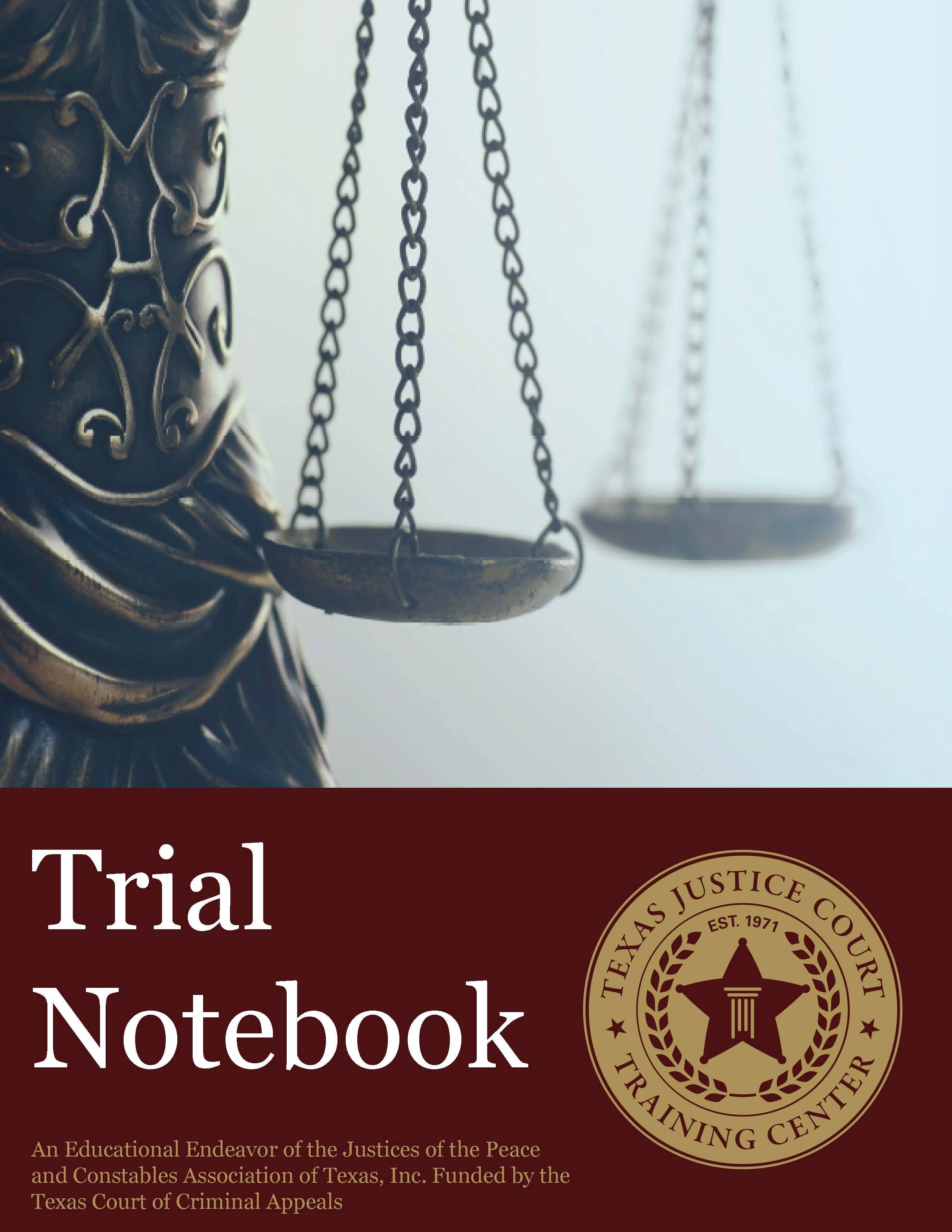Trial notebook cover
