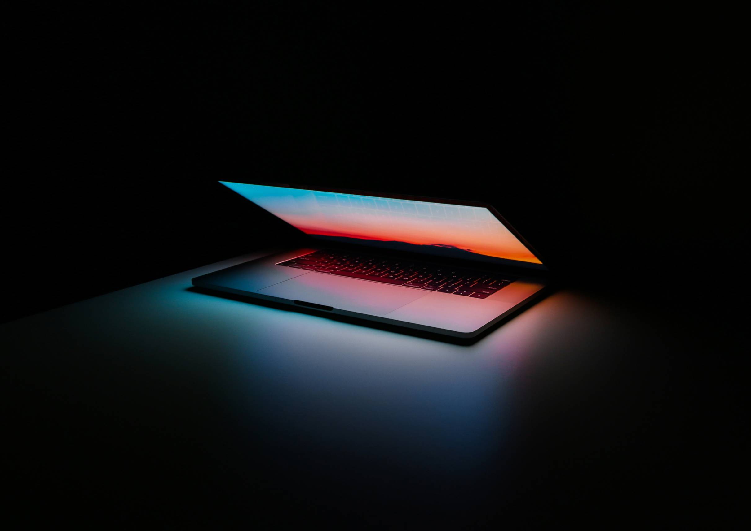 colored laptop