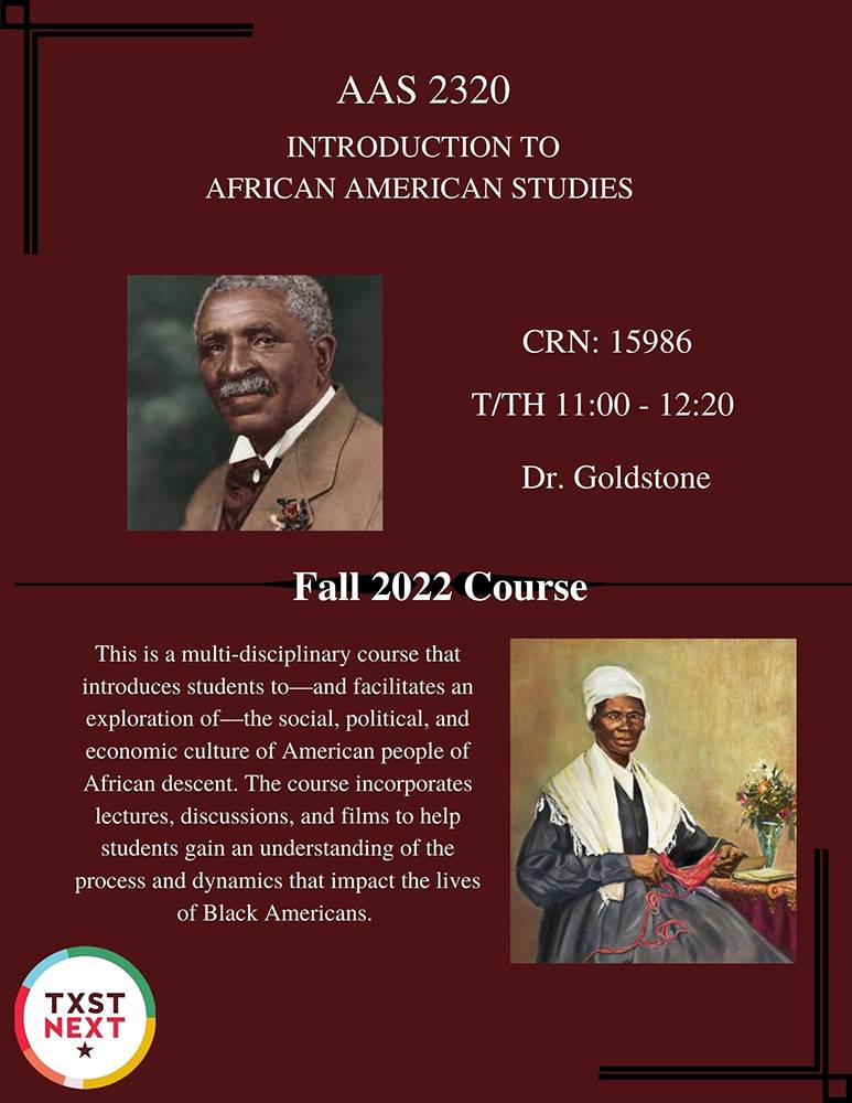 AAS 2320 Course Flyer