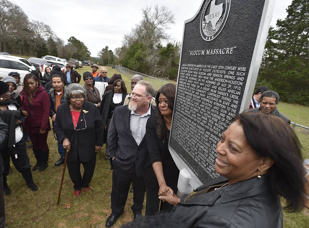 Slocum Massacre Historical Marker Group Photo