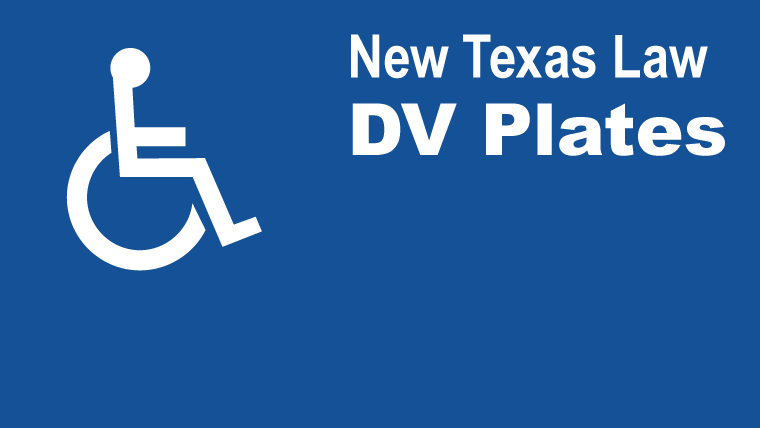 New Texas Law: DV Plates