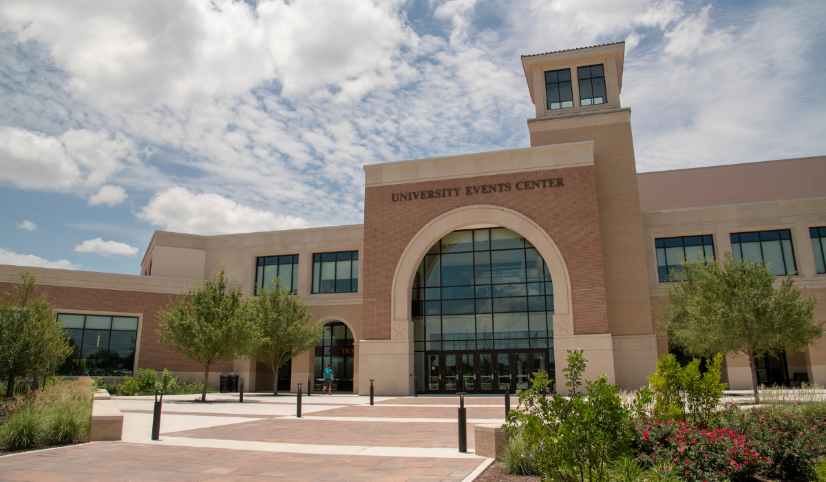 The front of the UEC on the TXST Campus