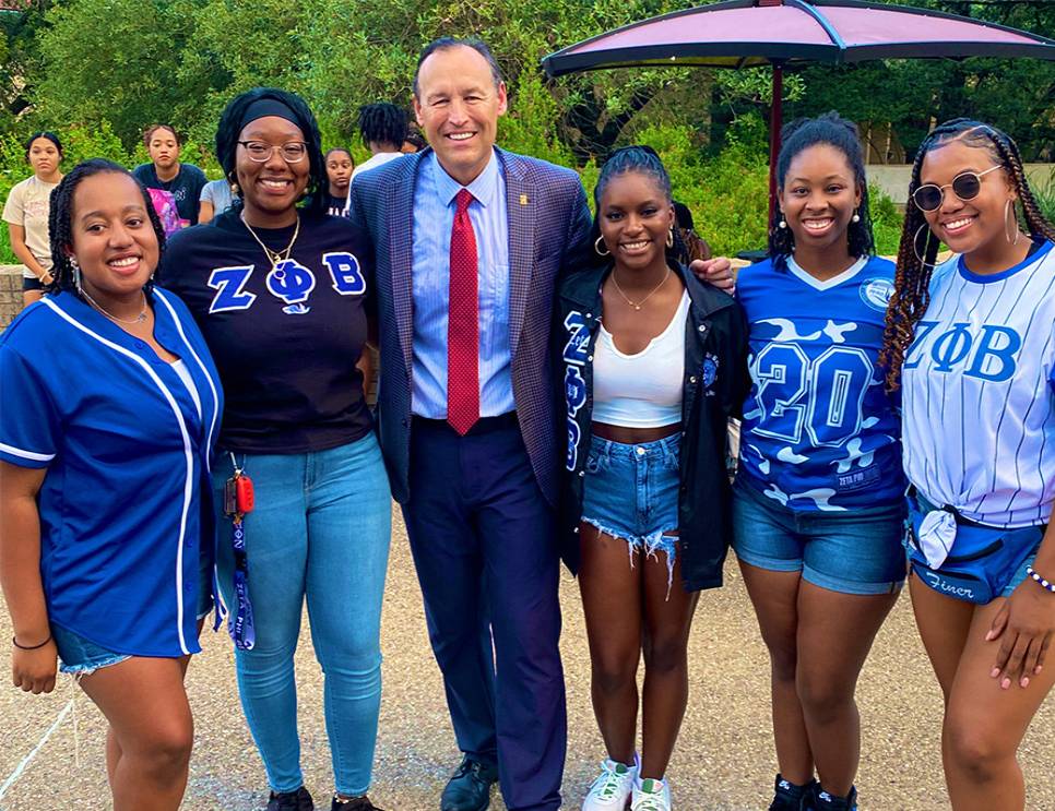 dr damphousse with sorority members